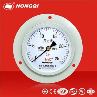 При измерении давления используются черновой манометр диаметром 100 мм и манометр Бурдона