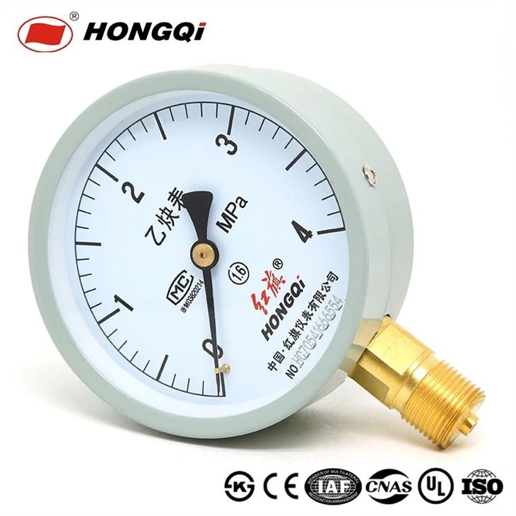 Steel Case Acetylene Pressure Gauge