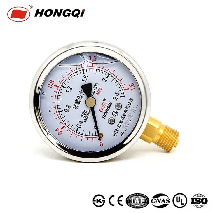 Hongqi Ytn-60 Stainless Steel Case Bottom Liquid Filled Manometer
