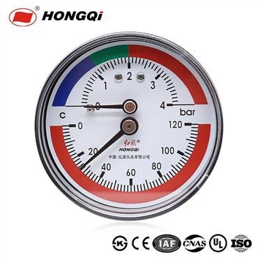 Черная окрашенная сталь Датчик температурного давления 63 мм