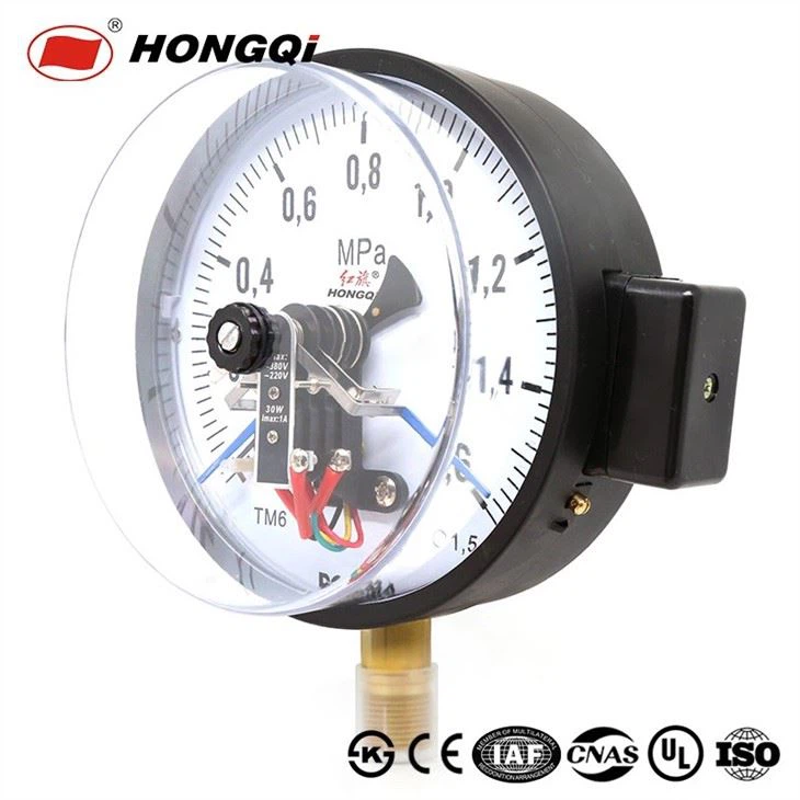 YXC-150R Electric Contact Pressure Gauge With Durable Copper Connector